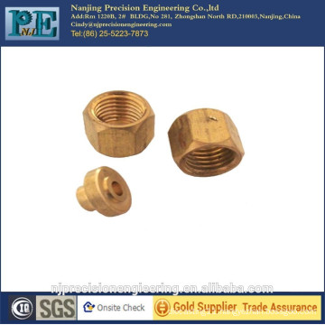 High strength cnc machining m2.5 brass nut